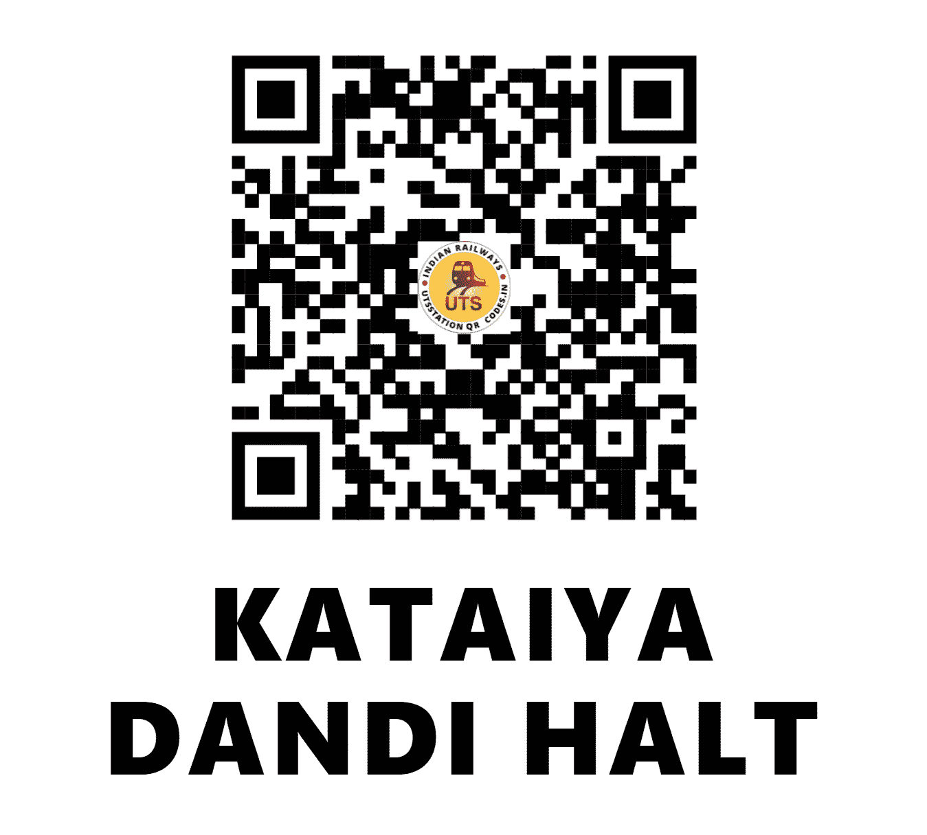 UTS QR Code for KATAIYA DANDI HALT - KTDD (NC - UTTAR PRADESH)